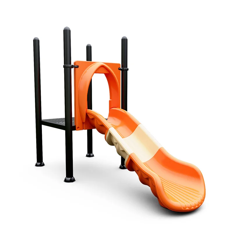 Plastic Double Slide for Kids, Indoor Outdoor Playhouse Climber, Public Playground Accessories Fun Sliding Activity Play Climb