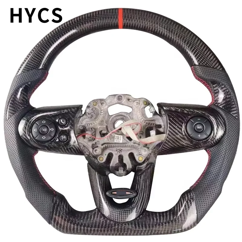 Carbon Fiber Steering Wheel for BMW MINI COOPER JCW F54 F55 F56 F57 F58 R56 57 58 60 Without airbags