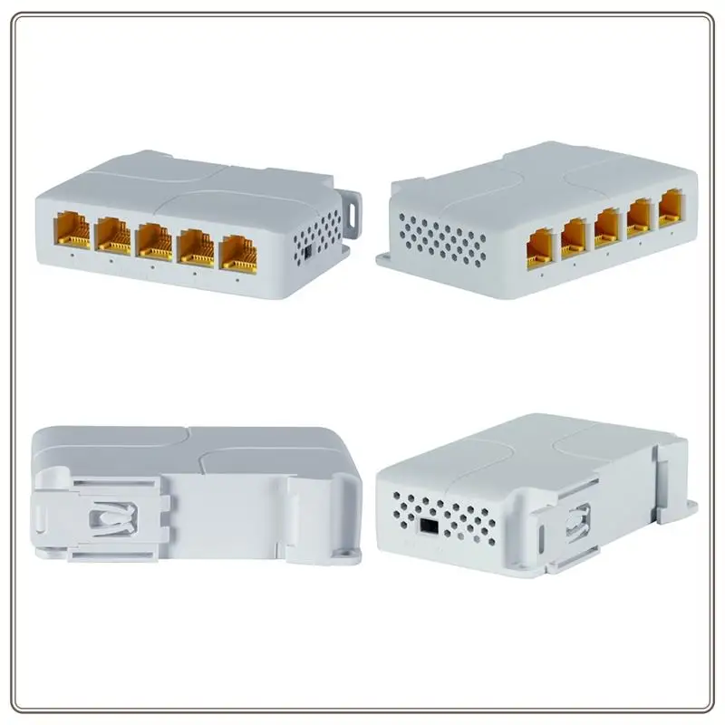 Reliable-Gigabit Poe Extender 802.3Af/At/Bt 5 Port Poe Repeater Vlan Extend Additional 100M(328Ft) Of Power And Data Transmiss,G