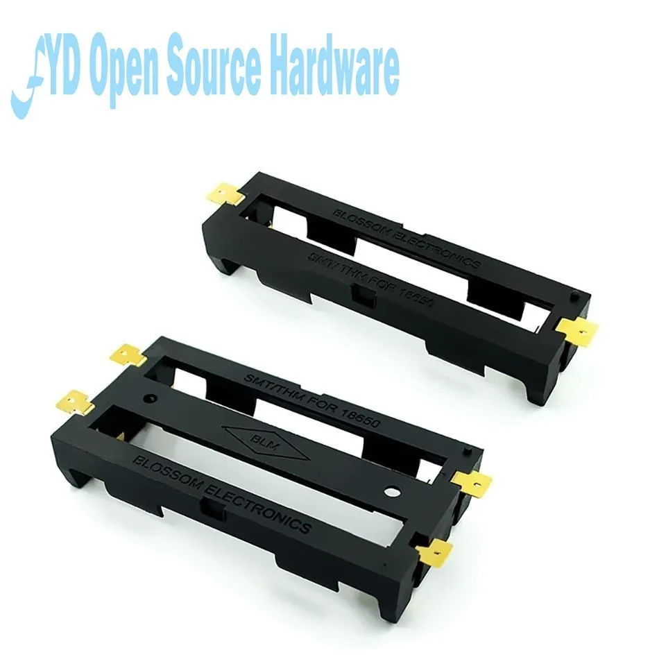 18650แบตเตอรี่18650 SMD แบตเตอรี่กล่องเก็บของกรณีคอนเทนเนอร์แบตสำรองสีบรอนซ์ Pins ชาร์จ SMT 1x2x3x4x