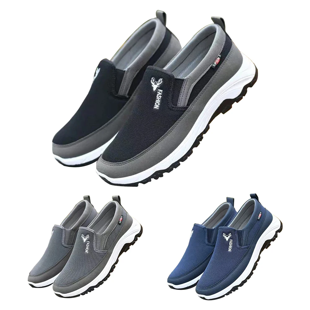 Men Penny Boat Shoes Sports Shoes Breathable Orthopedic Travel Plimsolls Flat Comfortable for Outdoor Activity Hiking Walking