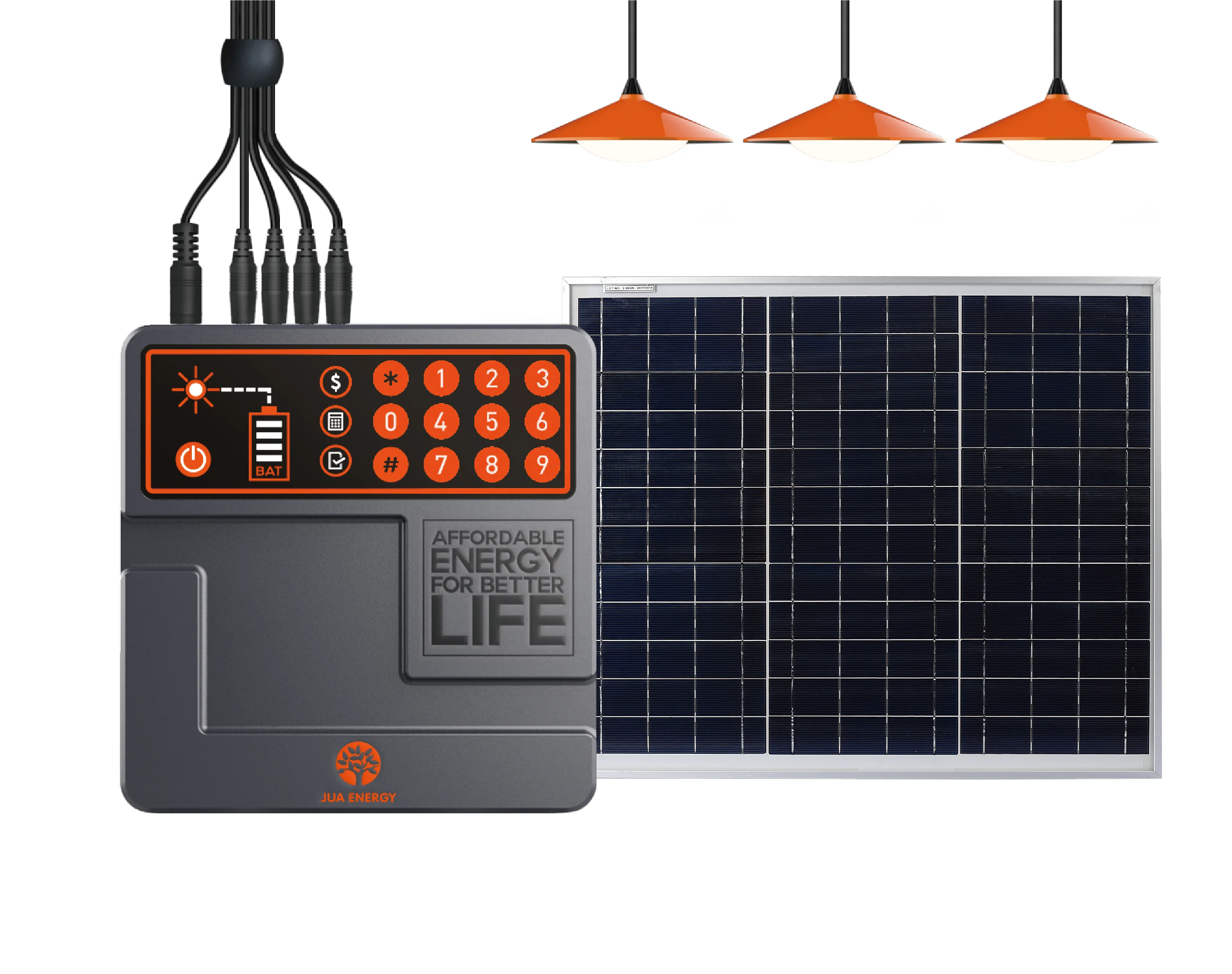 Pay As You Go Mini Solar Home Energy Storage System With 3 LED Lamps Rural Africa Household Lighting Power Kit