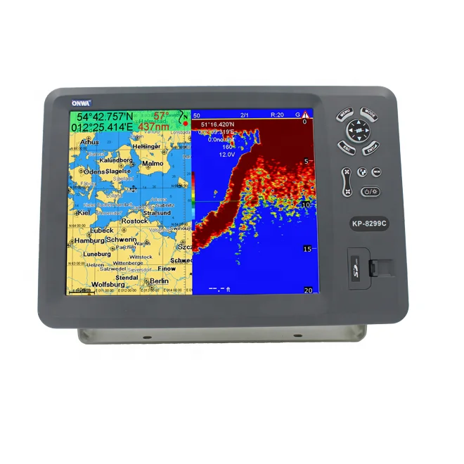 KP-8299C ONWA marine GPS Chart Plotter with Fish Finder/ KP-1299C GPS depth sounder/ Echo sounder (supports Expanded Features)