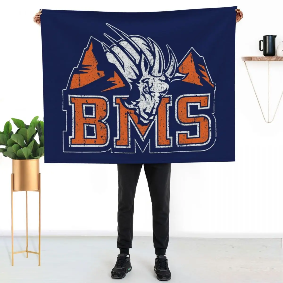 BMS - Blue Mountain State Throw Blanket Bed linens for sofa Furry Comforter Cute Quilt Blankets