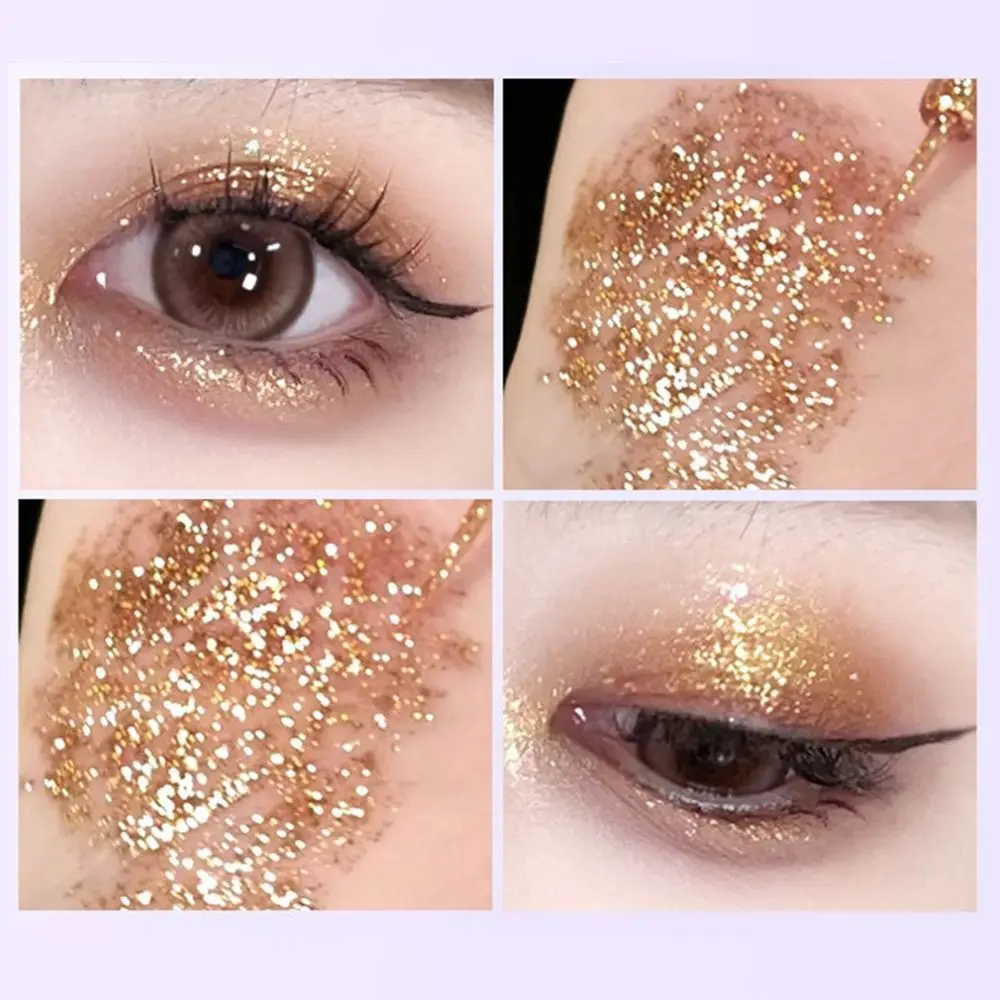 Sombra de ojos líquida resistente al agua, maquillaje de larga duración, cosméticos, sombra de ojos brillante, brillo, regalos cosméticos para ojos