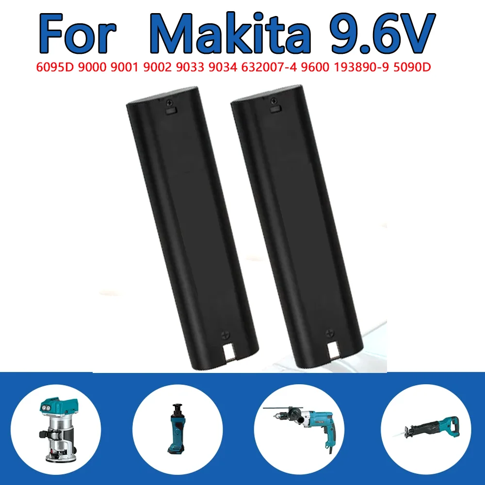 

Для Makita 4000 мАч 9,6 В Ni MH Замена батареи 9000 9000 902 9033 6095D 6096D 6093D 6012HD DA391D 5090D 4390D 5090D