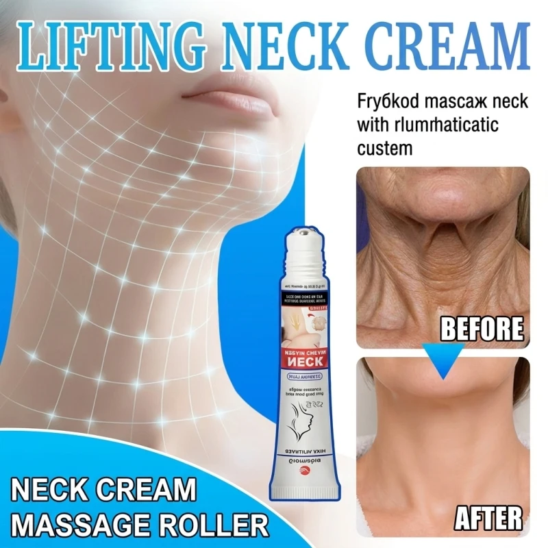 Targeted Neck Firming & Lifting Cream | Double Chin Reducer & Skin Tightening Formula for Sagging, Crepey Skin | Lightweight Deep Nourishment
