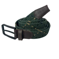 Genuine Leather Golf Belt Braided Stretchy Belt for Men's & Women's Colorful Casual Canvas Elastic For Jeans Shorts