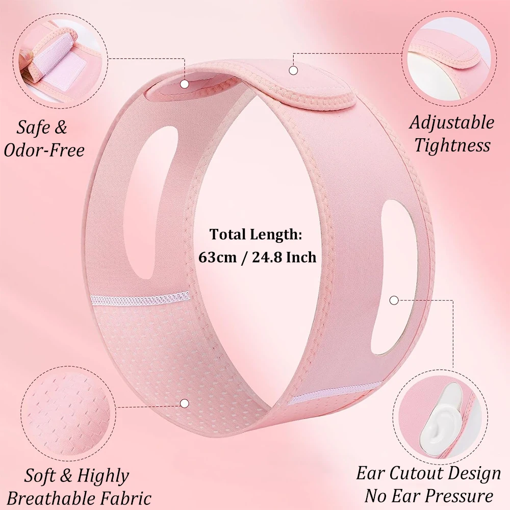 Reusable Breathable V Line Lifting Mask Double Chin Reducer Face Slimming Belt Prevent Sagging Jawline Shaper Anti Wrinkle