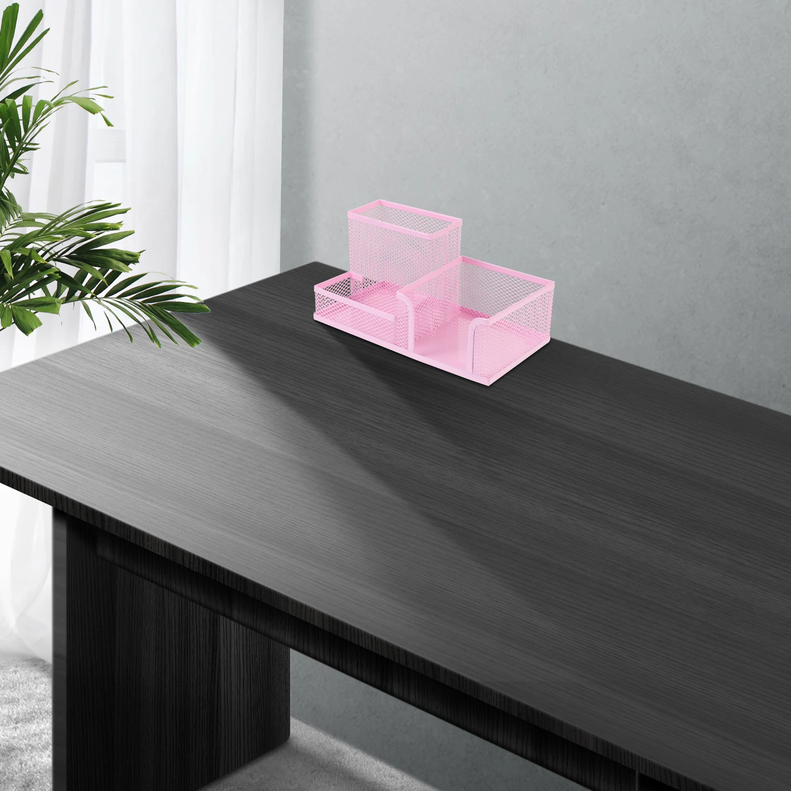 

Metal Mesh Pen Holder Large Capacity Desk Organizer Pencil Holder for Office Desktop Storage Container Pen Organizer