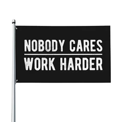 Cares Work Harder Flag 3x5 Ft Banner Double Sided Printing With Metal Grommets Home Yard House Garden Flags B