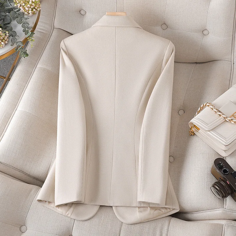 Small blazer women's spring and autumn new foreign temperament versatile high-end casual winter suit top