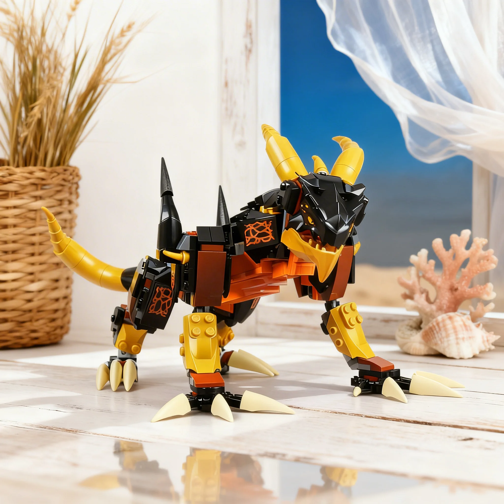 425pcs MOC Ninjia Earth Dragon Model Building Blocks Toys Architecture Christmas Gift Collection DIY Display Idea Birthday Art