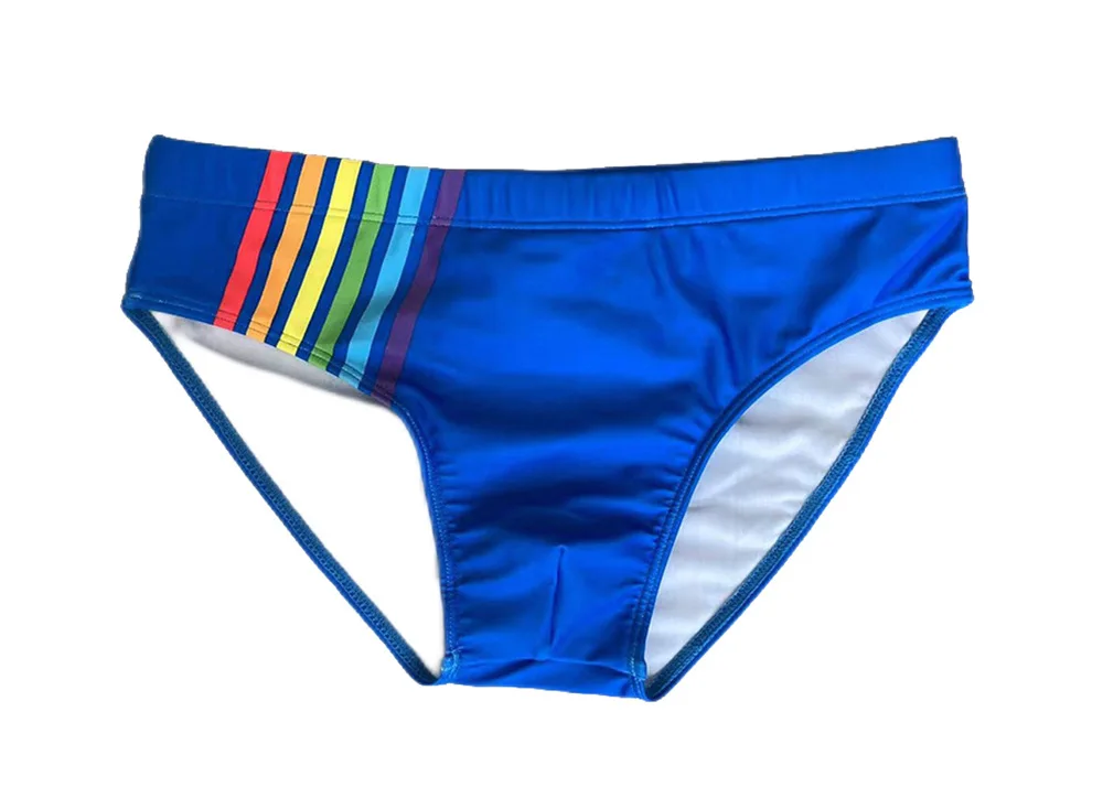 

2025 радужные плавки, мужские пляжные приморские молодежные плавки, европейские и американские модные трусы, трансграничные 10065