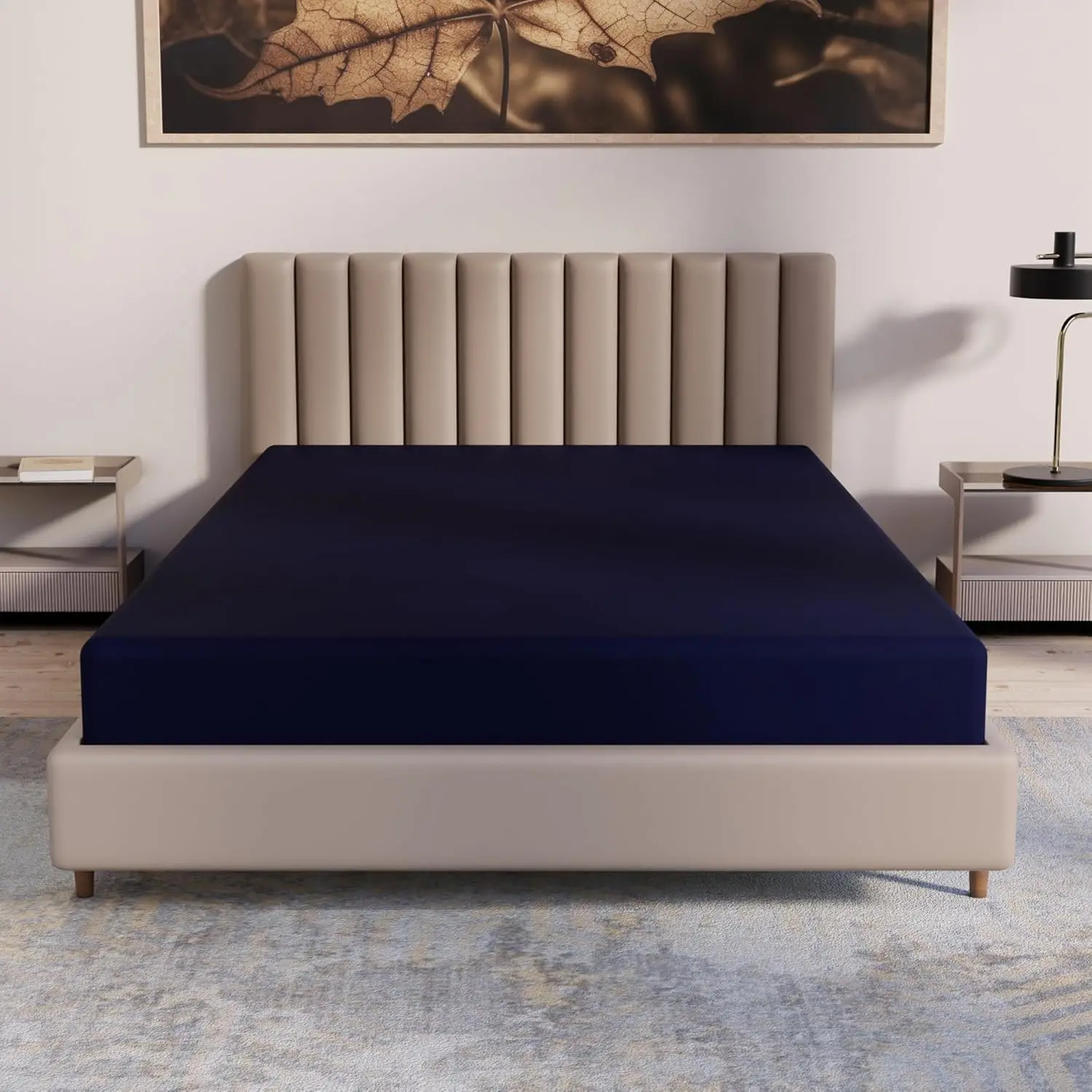 5-Inch Medium Firm Water Resistance Nylon Vinyl Dual Sided Mattress Noiseless Soft Cloud Feeling Body Heat Reflection Good for H