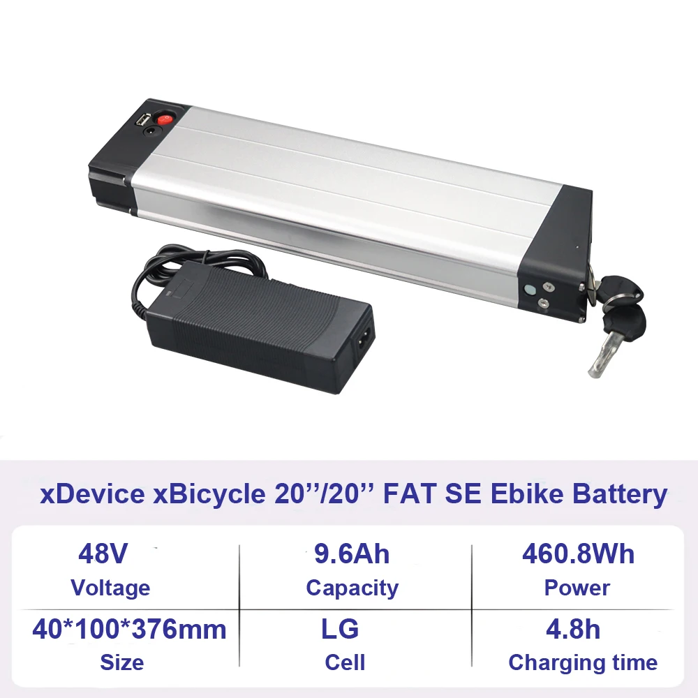 XDeviceバッテリー 36V 48V 7.8Ah 9.6Ah リチウムイオン電動自転車