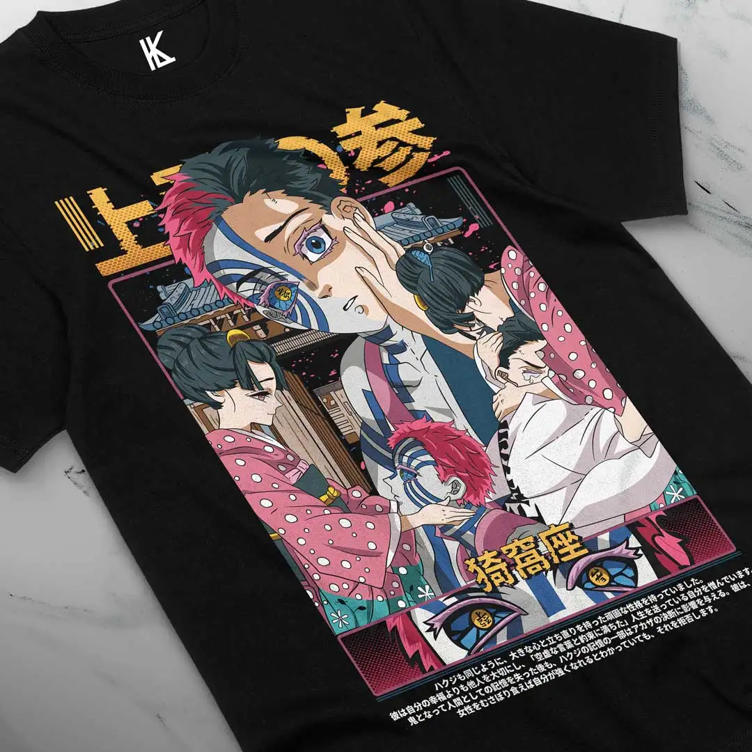 Nezuko Shirt Demon Slayer Anime Tshirt Nezuko T-Shirt Tanjiro Muzan Doma Akaza All Size