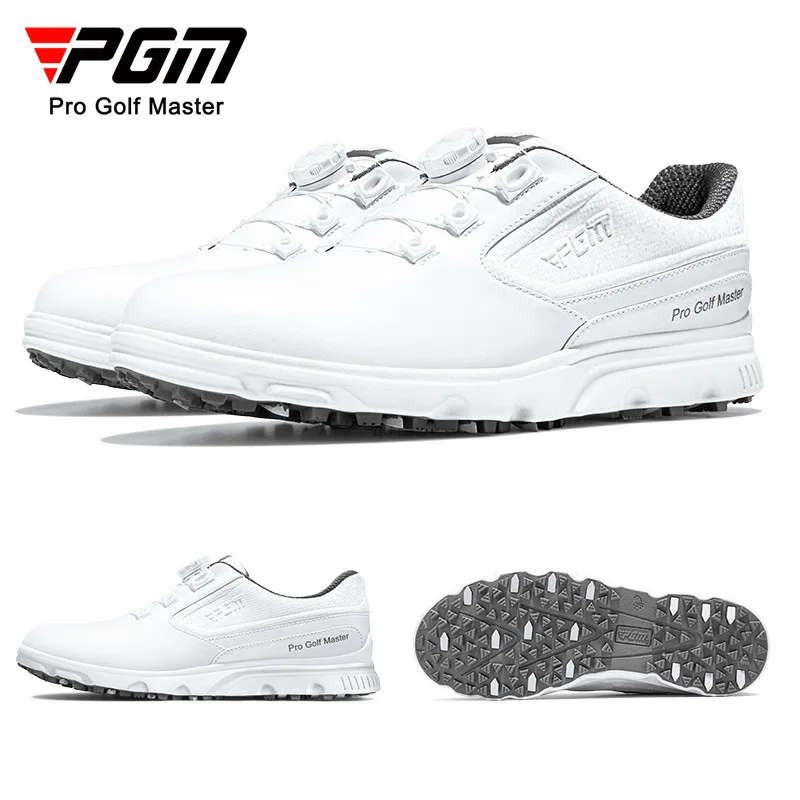 

PGM Golf Shoes Men's Quick Lacing Sports Shoes Super Waterproof Anti Slip Nails XZ276