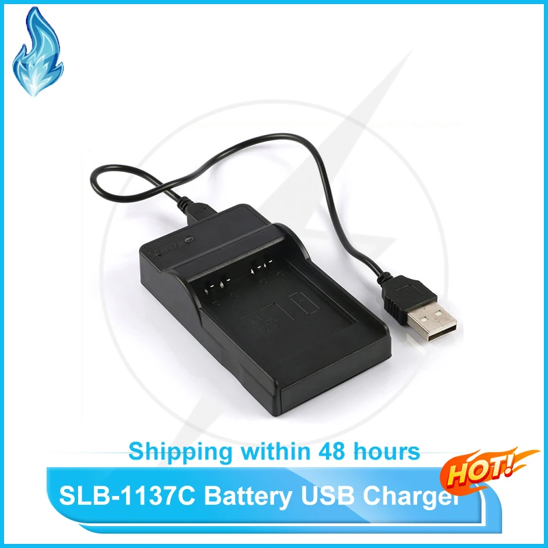 

SLB-1137C Battery USB Charger for Samsung Digital Cameras fits i7
