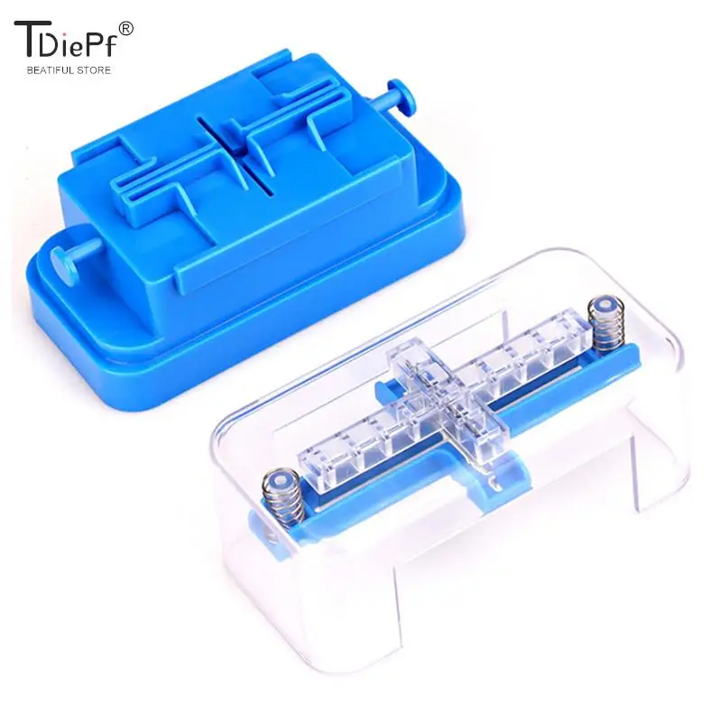 Multiple Pill Splitter Stainless Steel Blade Quartering 1/4 1/2 Pill Cutter for Round Oblong Pills Tablet Cutter Splitter Blue 