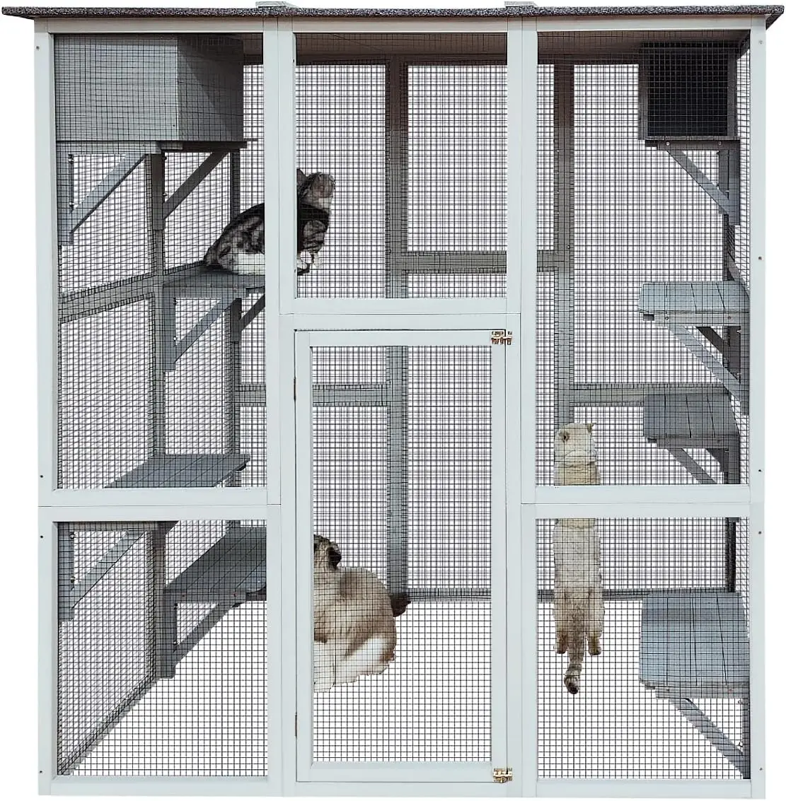 Wooden Outdoor Cat Enclosure, 71