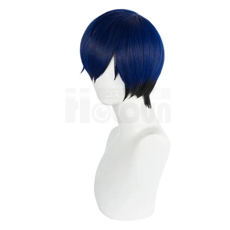 

3;c,5\h;7/ Game P3 Makoto Yuki Cosplay Wig Rose Net Synthetic Fiber Adjustable Size Heat Resistant Cap Combe'5,h'7\f/