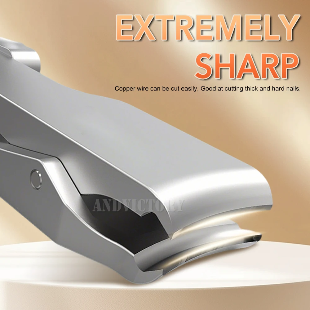 New Mini Sharp Nail Clippers Stainless Steel Anti Splash Nail Clippers Powder Die Cast Sharp Small Nail Clippers