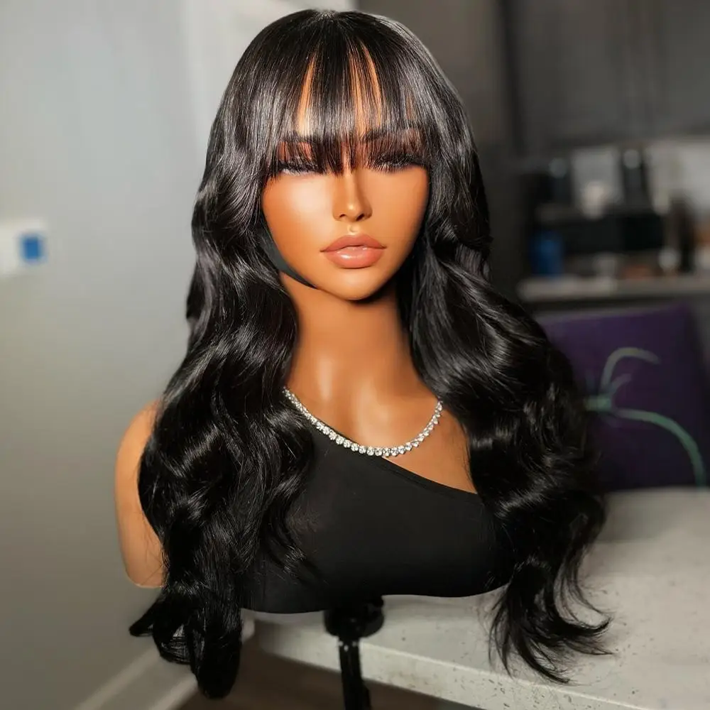 

Парик Jessies 13*5 Body Wave Glueless Pull Go с челкой, предварительно нарезанный, из натуральных волос, без клея