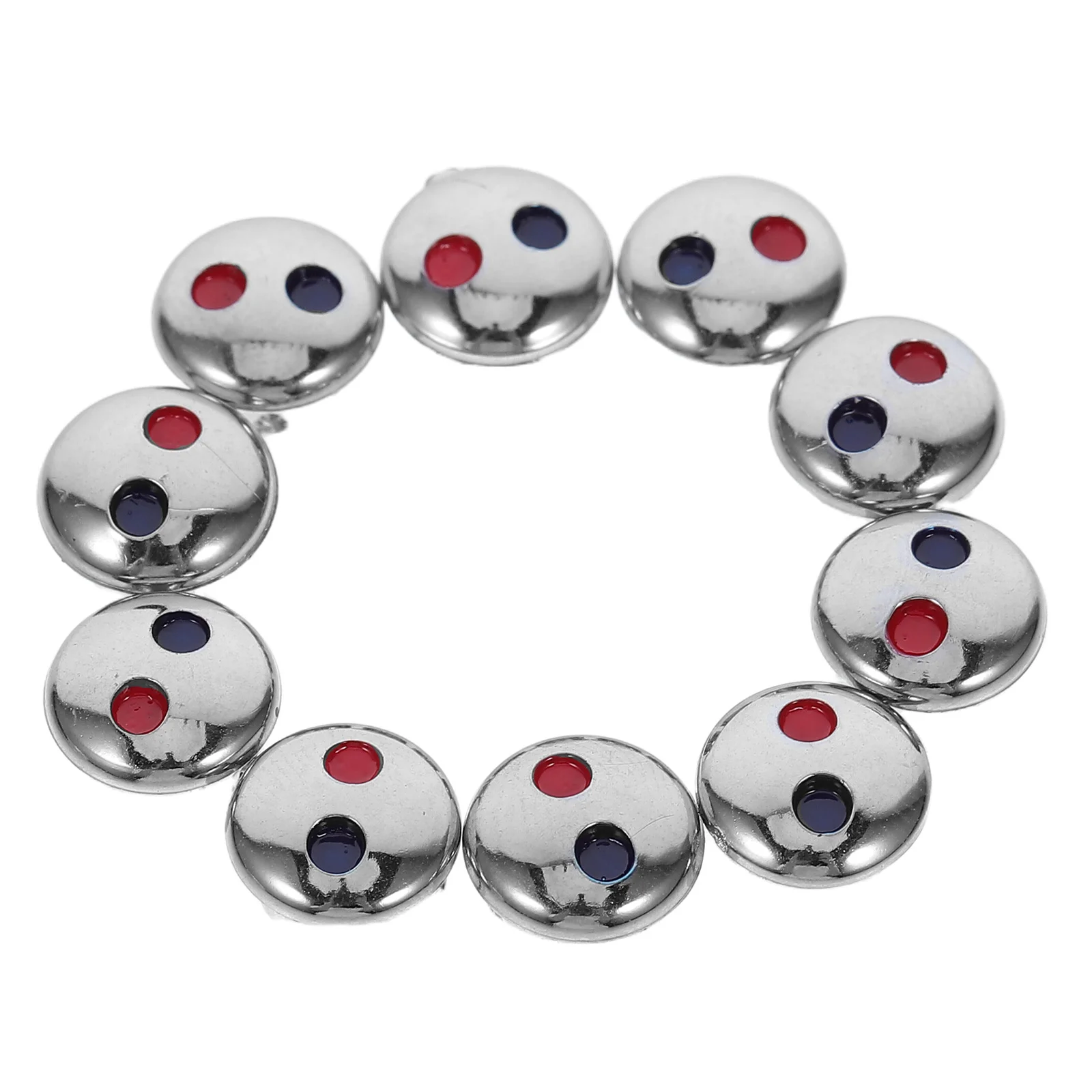 

10 Pcs Temperature Indicator Buttons Faucet Logo Handle Indicators Hot Cold Knobs Red Decorative Caps Universal Fit Easy