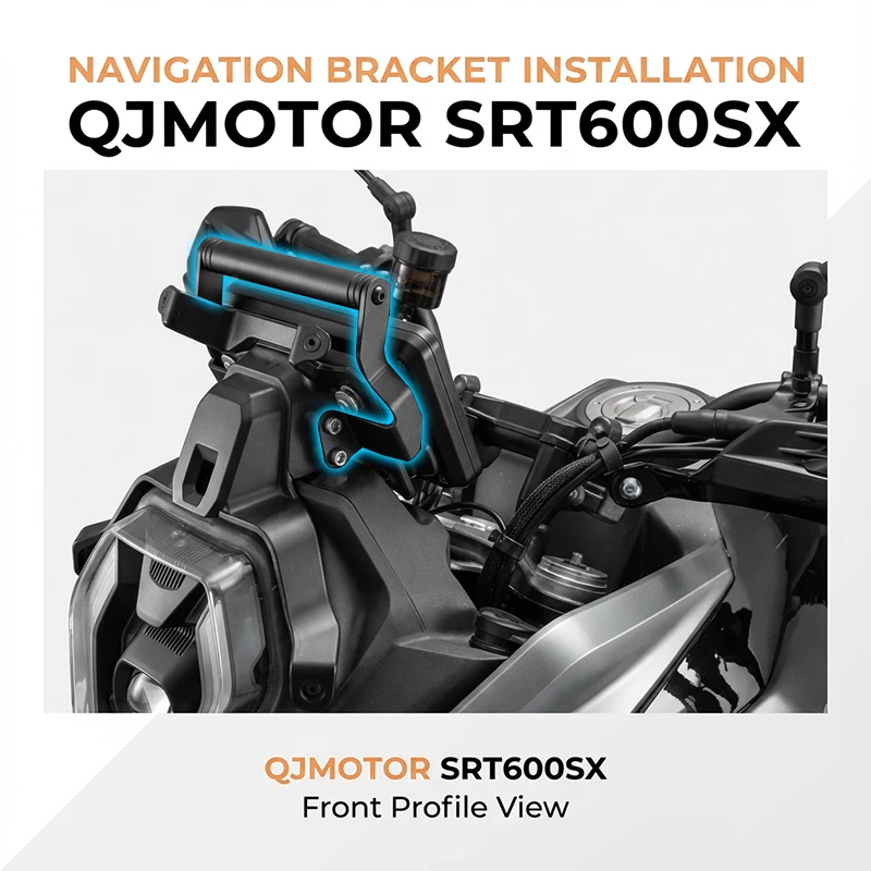 Motorcycle Navigation Bracket For QJMOTOR SRT 600 SRT600S SRT550SX SRT600SX SRT550S 2024-2026 2025 Phone Holder Cellphone