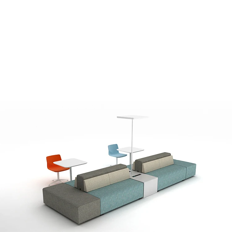 Modern Design Lounge Furniture Fabric L Shape Selection Sofa For Public Area