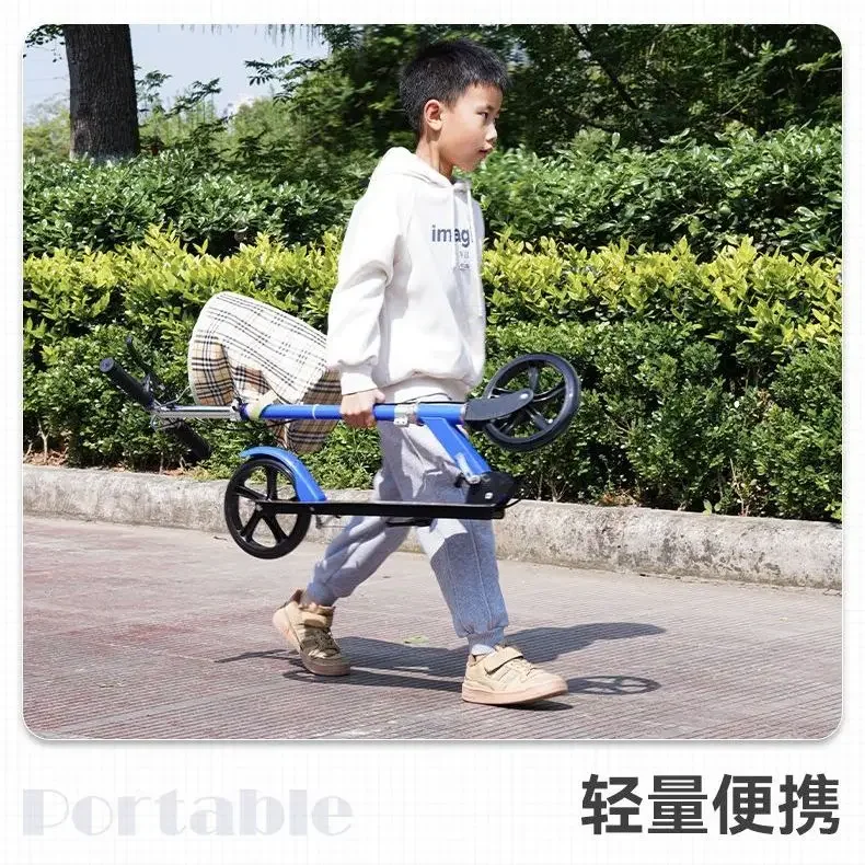 Scooter Adult Youth Big Child Big Wheel Two Wheel Folding City Work Scooter Campus Walking Artifact