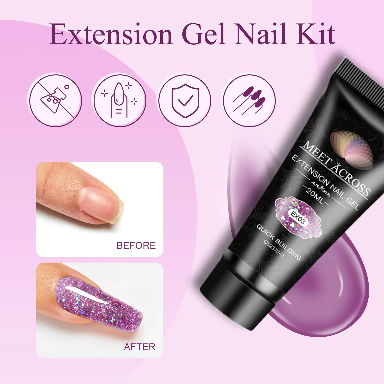 10 قطعة/المجموعة تمديد جيل للأظافر البولندية مسمار الفن بولي جيل للأظافر تمديد تمرغ هلام عدة مسمار الفن الاكريليك الورنيش مع أداة الأظافر