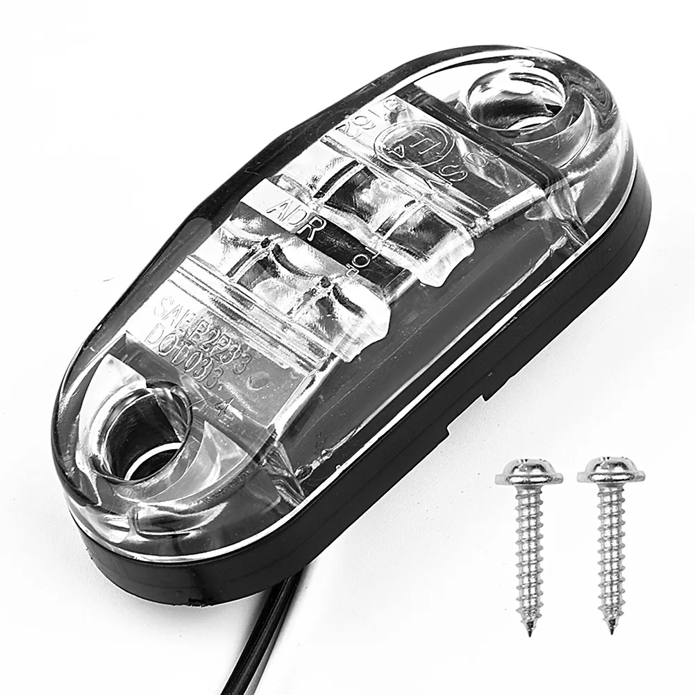 DC 10V-30V Bulbs Lamps Side Marker Light Parts & Accessories SUV Waterproof White cars indicator trailer wedge