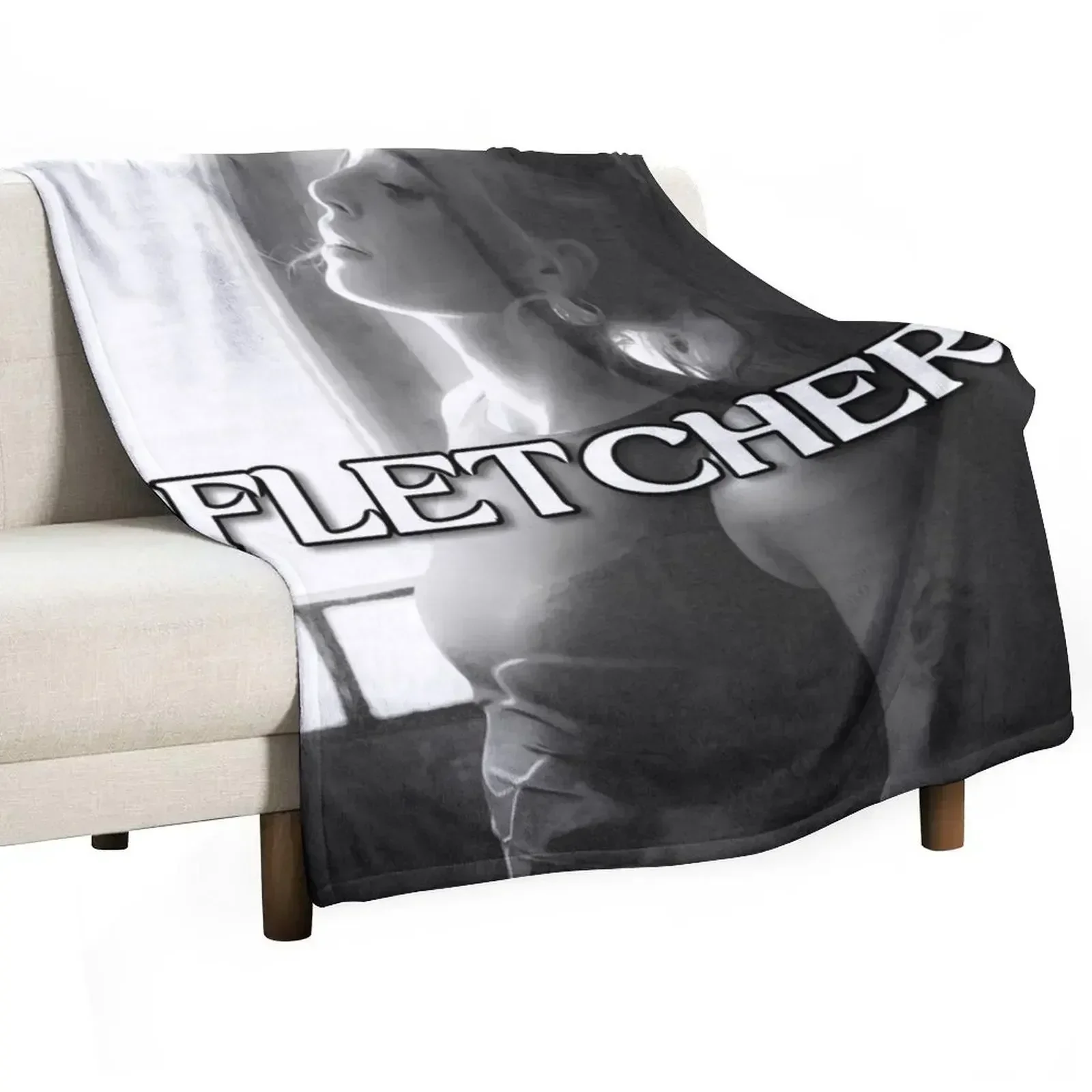 Fletcher Large Print Throw Blanket warm for winter anime Nap Blankets