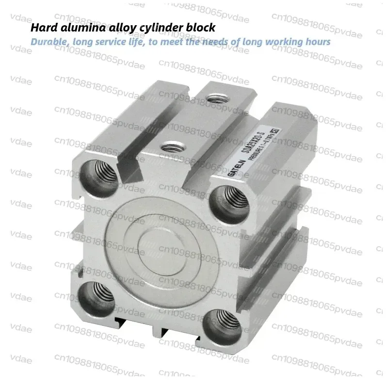 Tool Parts SDA100 Air pneumatic cylinder double acting compact cylinder female thread SDA100X50-S SDA100X25 External thread