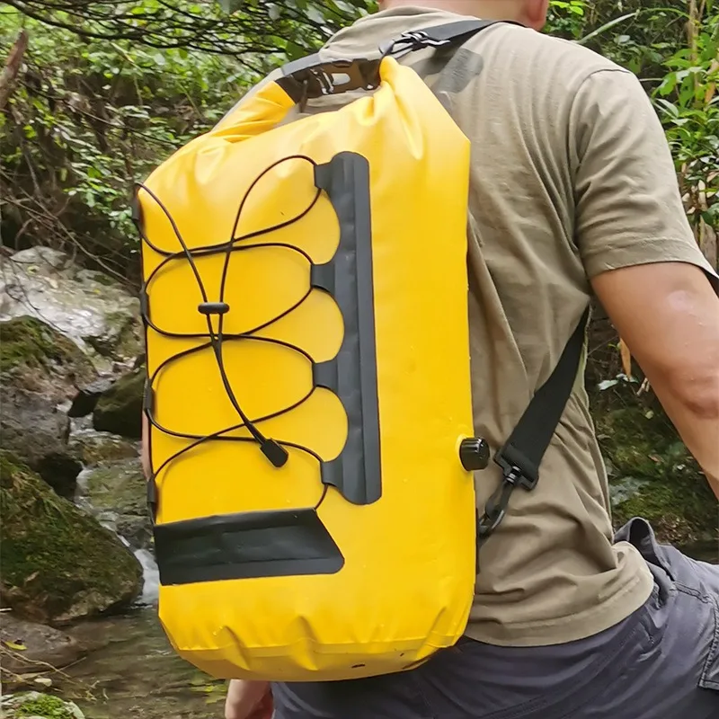 

Waterproof Insulated Dry Bag Backpack with Mesh Hanging - Keeps Gear Dry & Food Fresh for Hiking/Camping