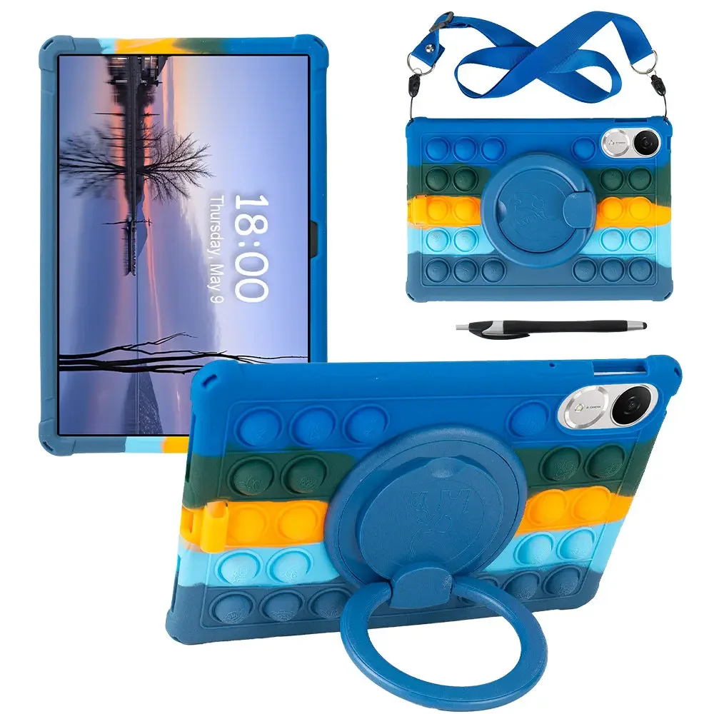 

360 Rotatable Soft Silicone Kids Safe Case for Honor Pad V9 11.5 ROL-W00 ROL-W10 11.5 inch Tablet Protective Cover