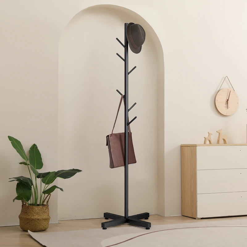 

Luxury Coat Rack Floor Standing Clothes Hanger 8 Hooks Multifunction Storage Hat Organizer Handbags Home Accessories tree hanger