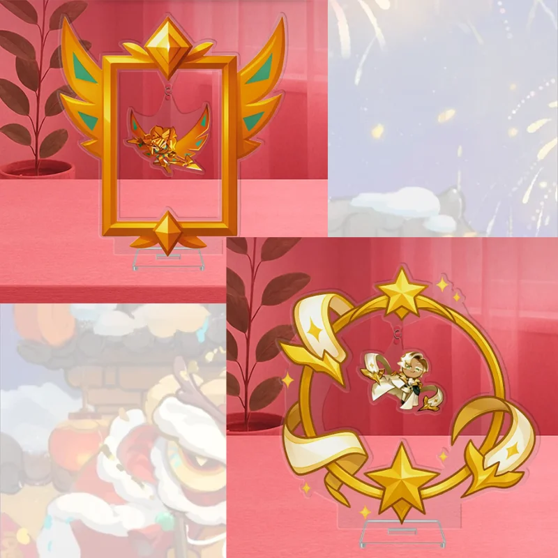 

15Cm Acrylic Standing Plates for Cookie Run: Kingdom Anime Character Desktop Ornament Decorative Creativity Exquisite Fans Gift
