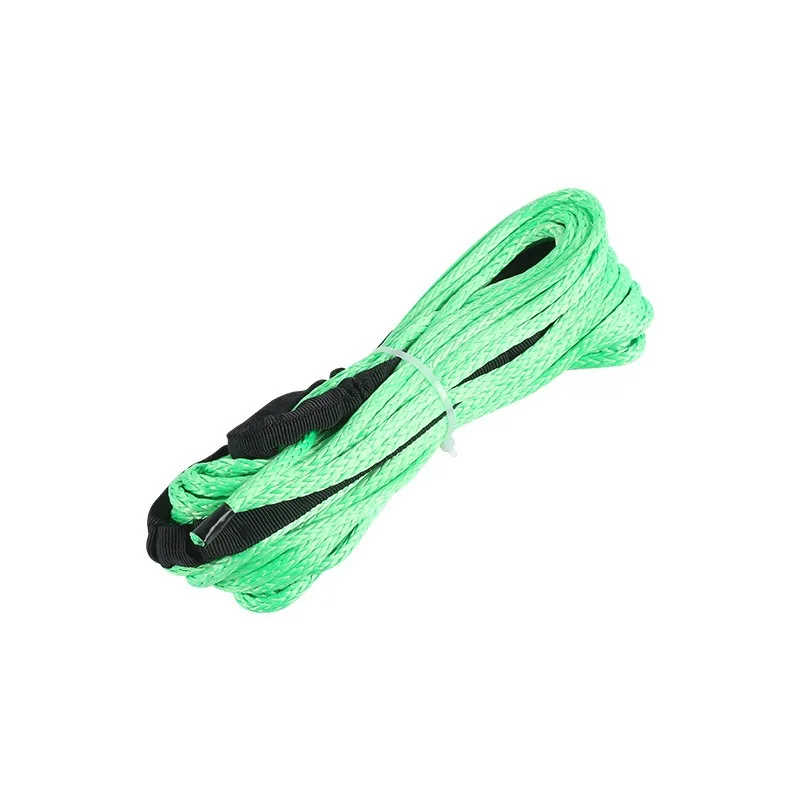 Winch ropes, multicolor trailer ropes, cut-resistant, and tensile winch ropes