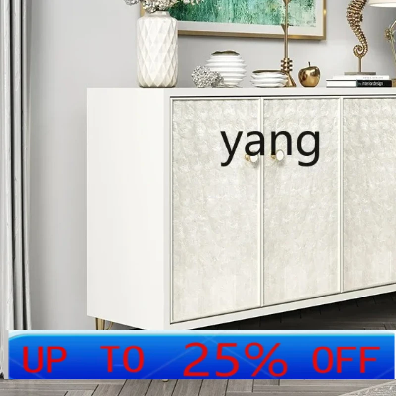 

LH Solid Wood High-End Storage Shoe Cabinet Simple Living Room Decorative Sideboard Cabinet