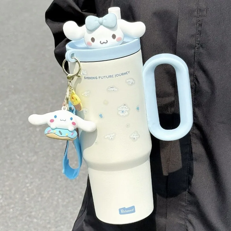 

Kawaii Hello Kitty Cinnamoroll Sanrio Cute Cartoon Stainless Steel Insulated Cup Student Ice Cup Milk Coffee Mug Gift for Girls