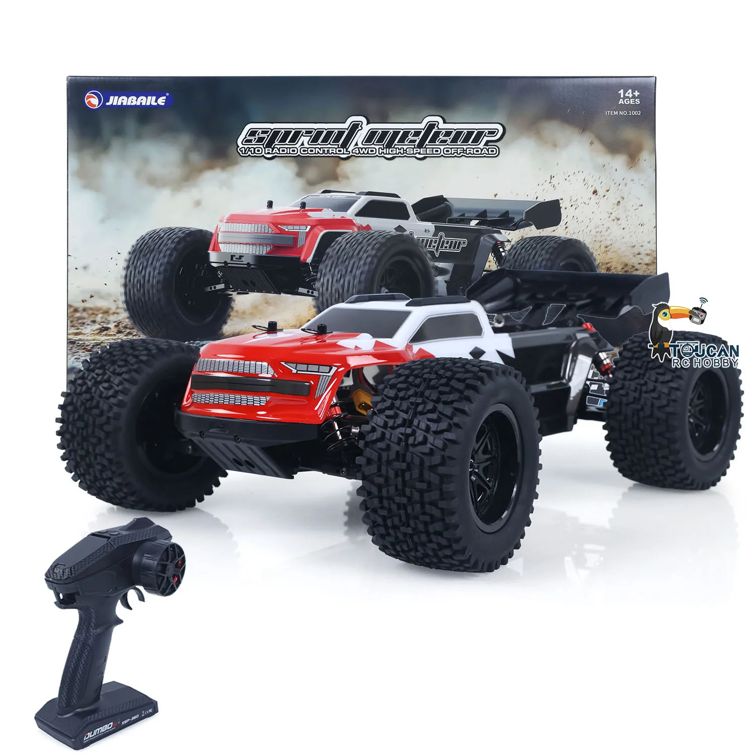 1002 1/10 90KM/H High Speed Remote Control Electric Racing Truck 4x4 Metal Oil Filled Shock Absorber No Battery RC Model Car