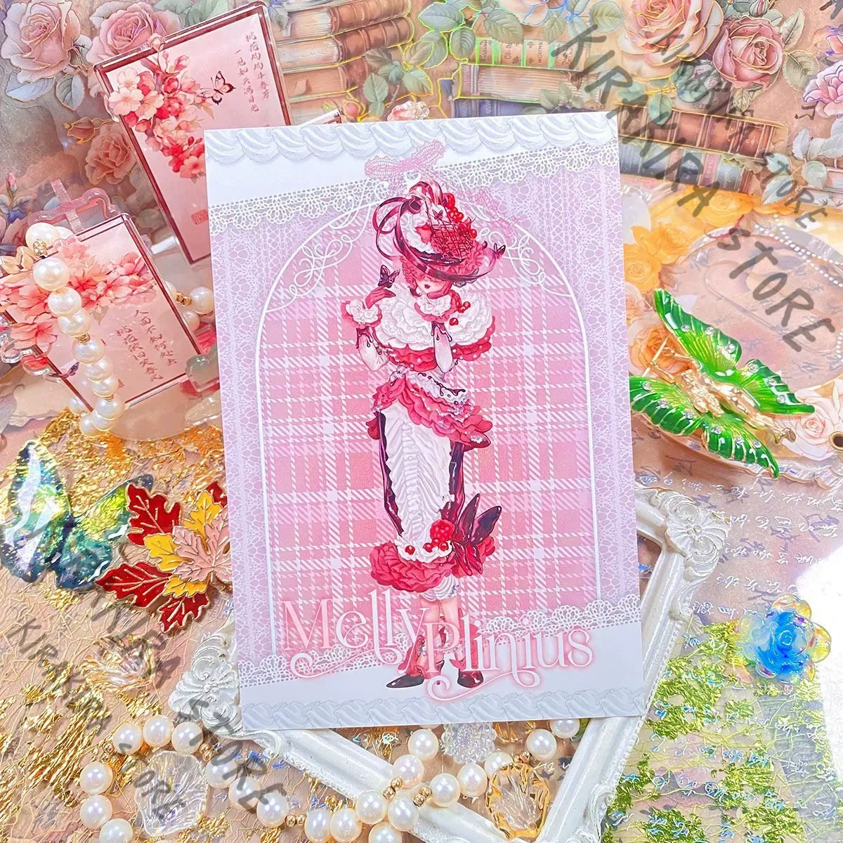 Identity Ⅴ Joseph Desaulniers Norton Campbell Evelyn Mora Melly Plinius Florian Brand Cosplay Genuine Postcard Figurine Ornament