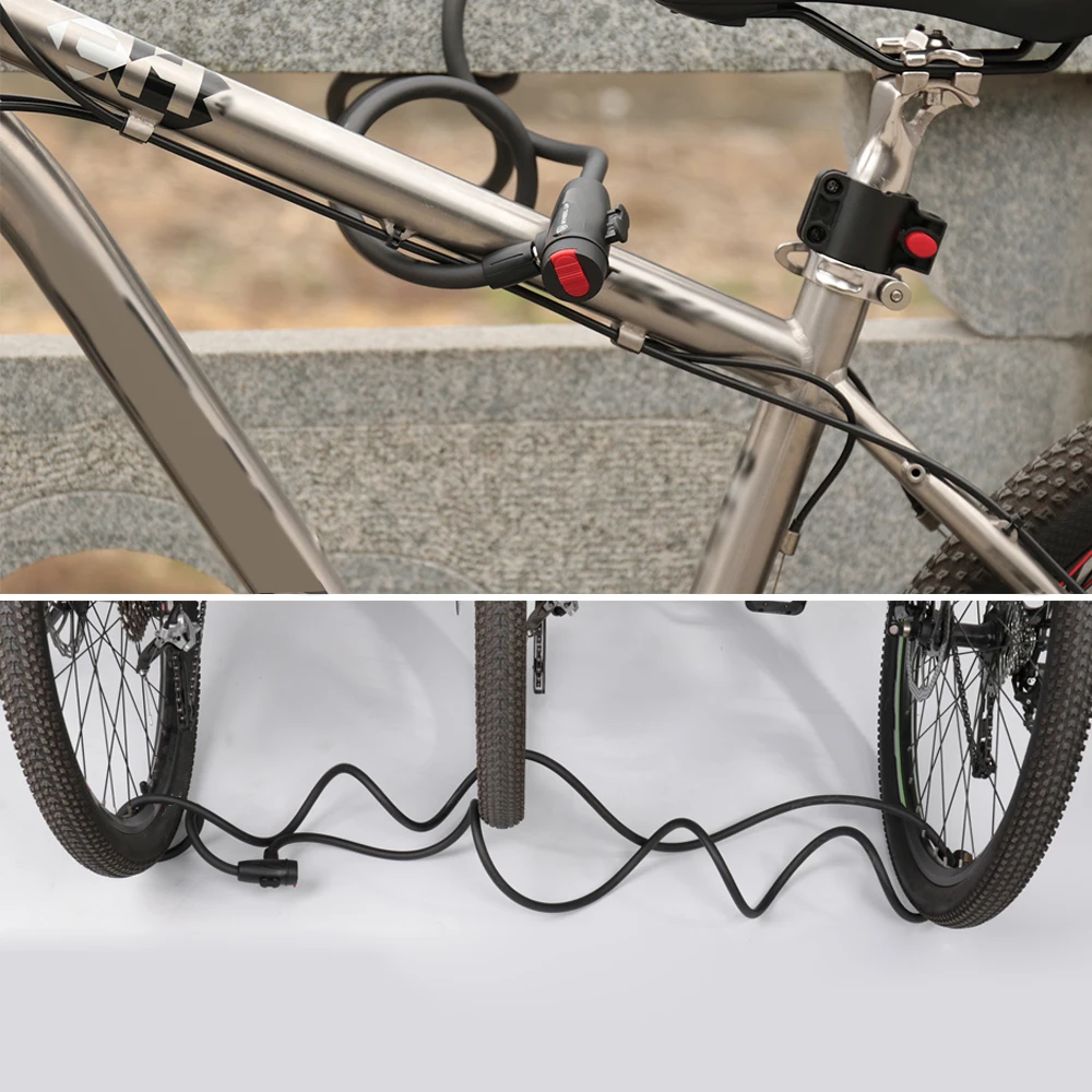 قفل كابل أمان متعدد الاستخدامات مضاد للسرقة ، ، m ، للخدمة الشاقة ، مناسب للدراجة ، MTB ، كهربائي ، دراجة نارية
