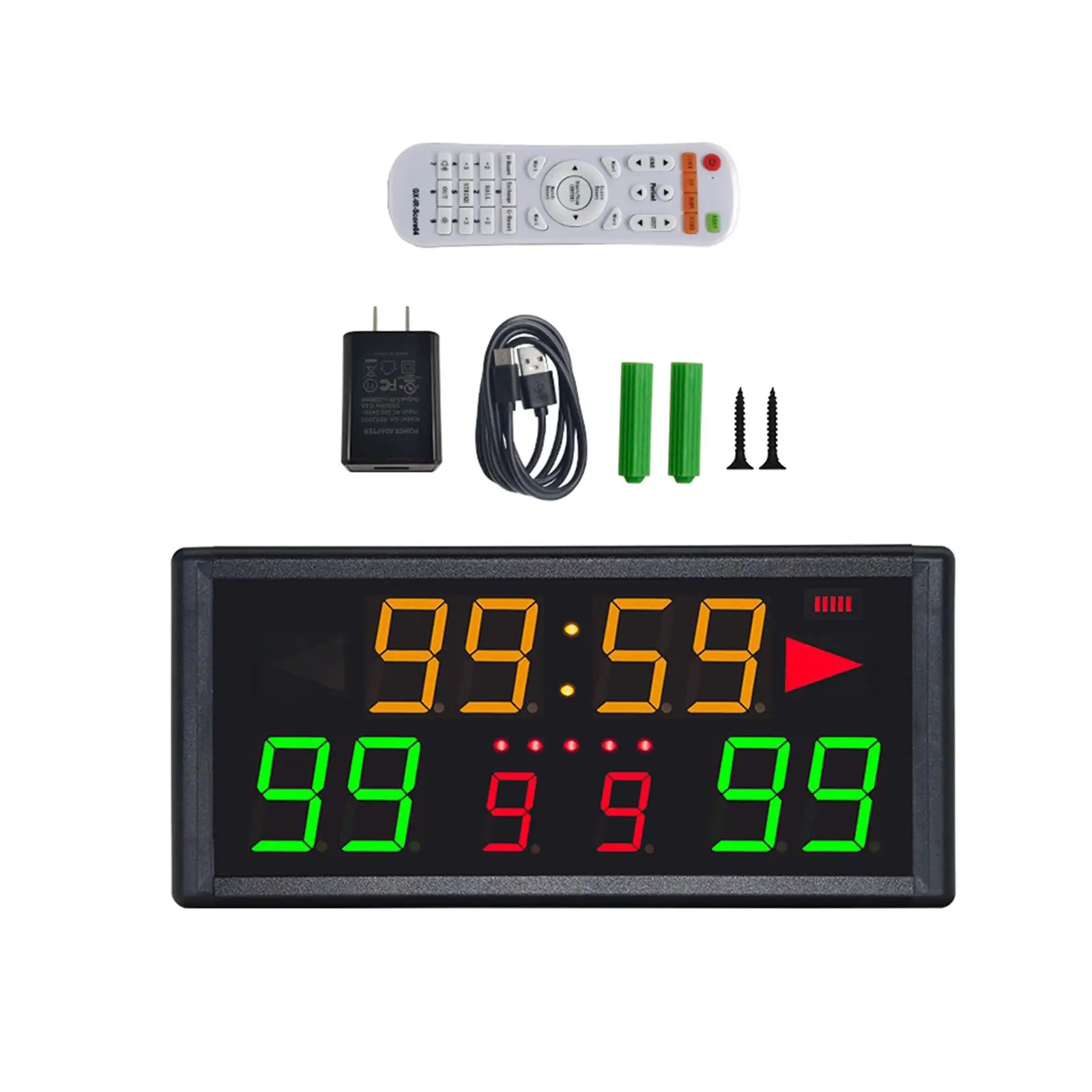 Digital Scoreboard Volleyball Badminton 98ft Visual Distance Score Keeper