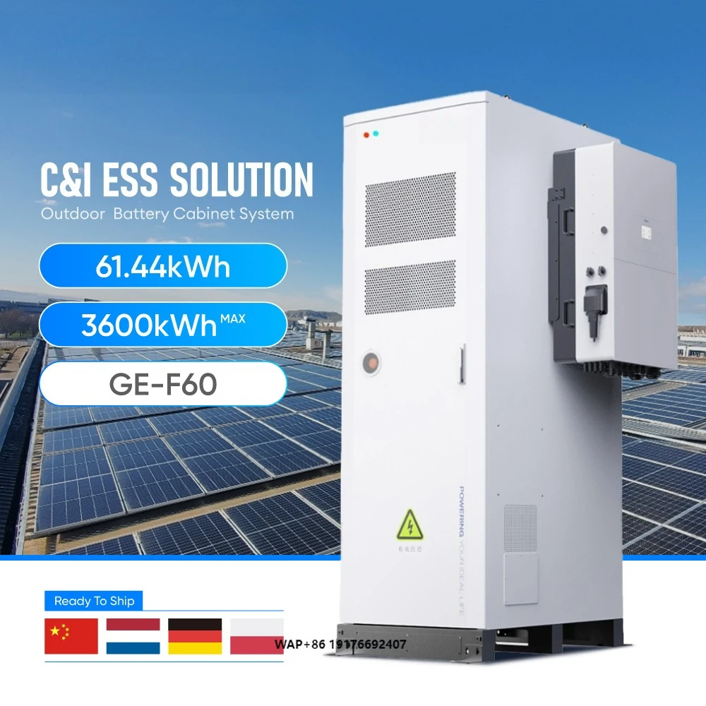 Deye GE-F60 Lithiumbatterijkast 60kWh 100kWh 1MW Bess Energieopslagcontainer Zonnestelsel voor Huis Commercieel