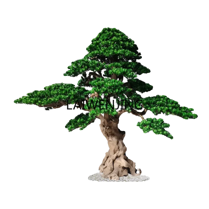 

MJY simulated welcome pine tree modeling tree new Chinese landscaping decoration fake pine ornament