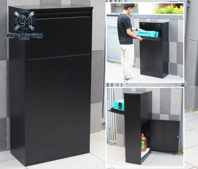 Through-Wall Dual Access Anti-Theft Parcel Drop Box Secure Outdoor Mailbox For Private Villa Fence Customizable Home Delivery